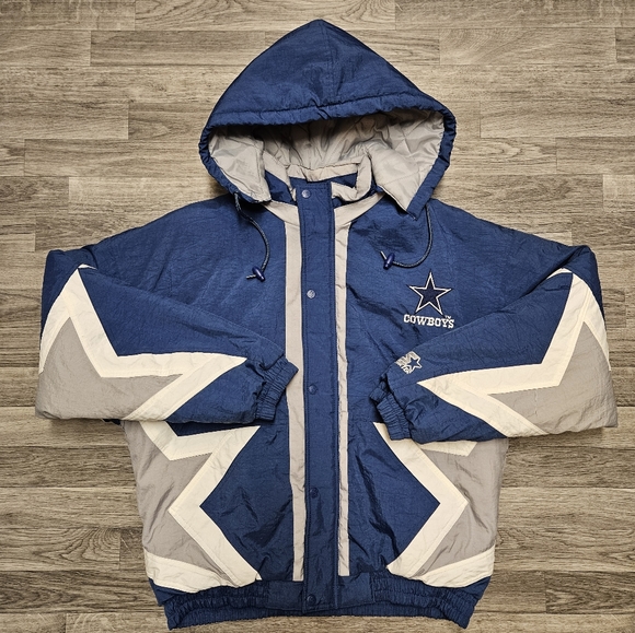 Dallas Cowboys Vintage Starter Jacket Classic Team Collection VTG Star M Fits L - Picture 1 of 13